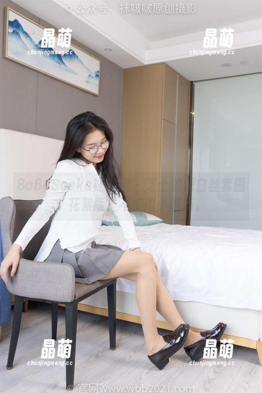 BoBoSocks袜啵啵 - 芝士的短白丝套图：花絮版？不如说小剧场。